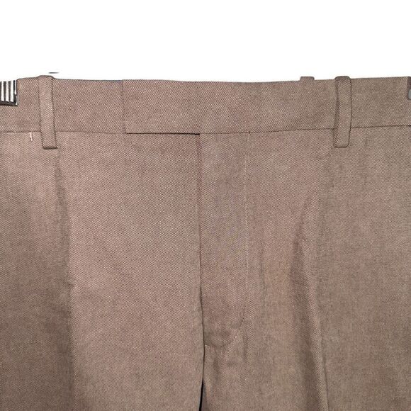 Polo Ralph Lauren Fine Tailoring Tobacco Brown Twill Trousers 36/30 - Picture 2 of 13